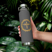 Jesus Crown of Thorns 22oz Insulated Water Bottle