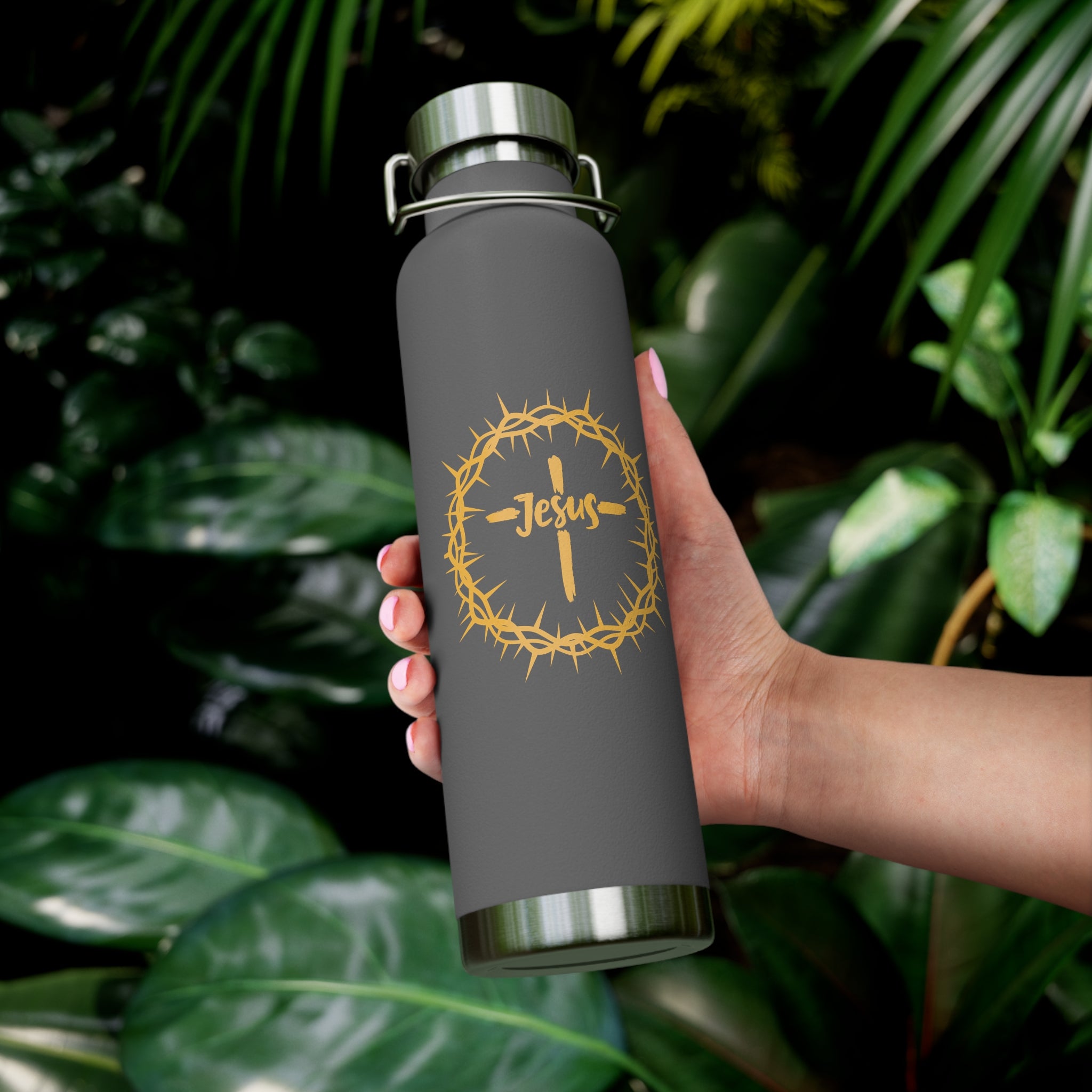 Jesus Crown of Thorns 22oz Insulated Water Bottle