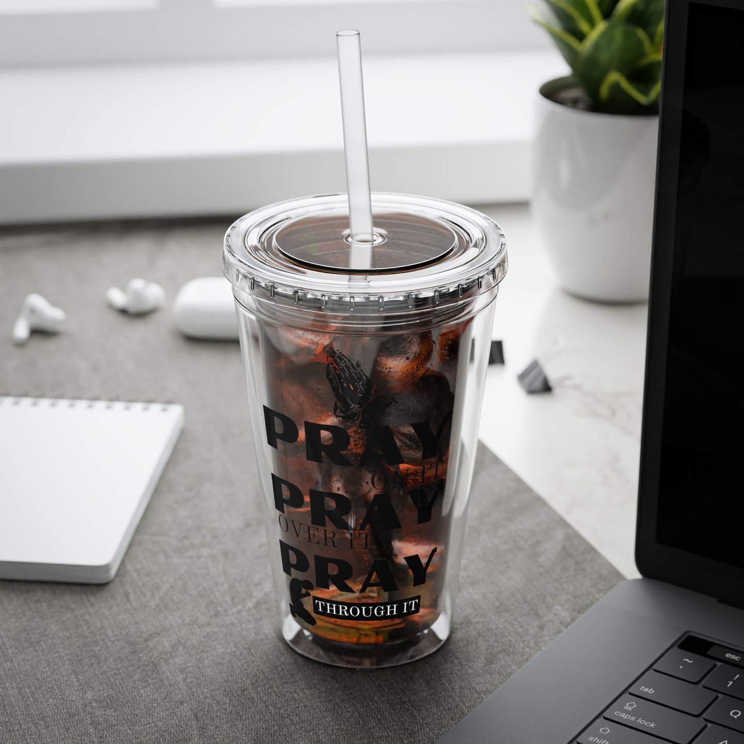 Pray On It 16oz Tumbler with Straw
