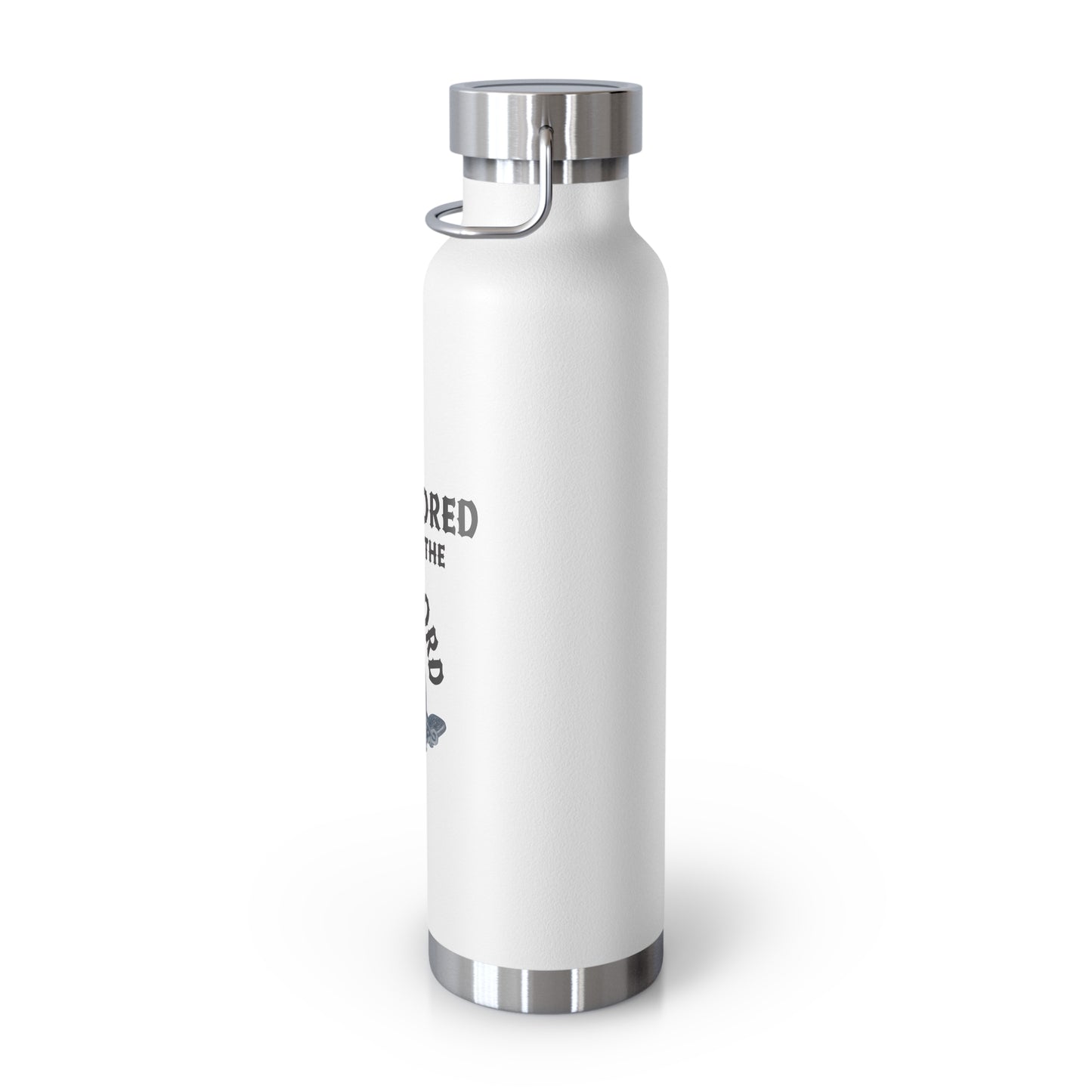 "Anchored in the Lord" 22oz Insulated Water Bottle — Black