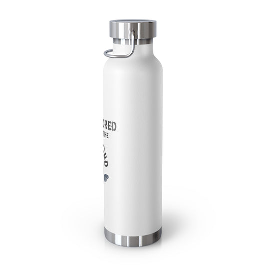 "Anchored in the Lord" 22oz Insulated Water Bottle — Black