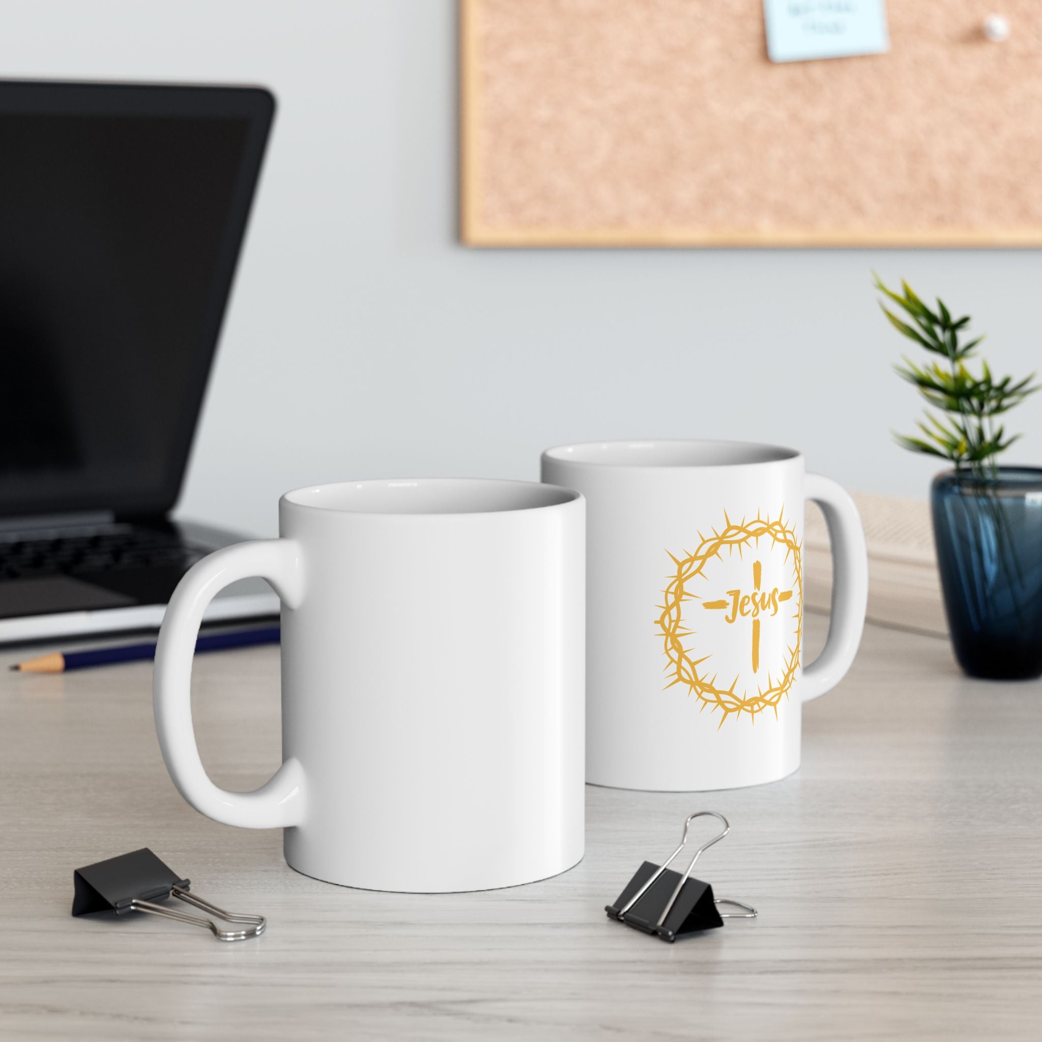 Jesus Crown of Thorns Coffee Mug (11oz, 15oz)