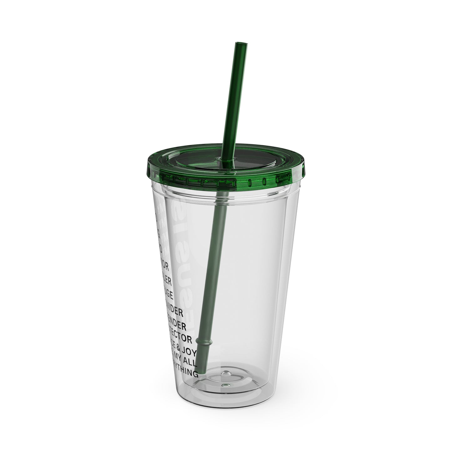Christian JESUS IS 16oz Tumbler with Straw