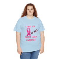 I Fight for My Niece Pink Ribbon T-Shirt