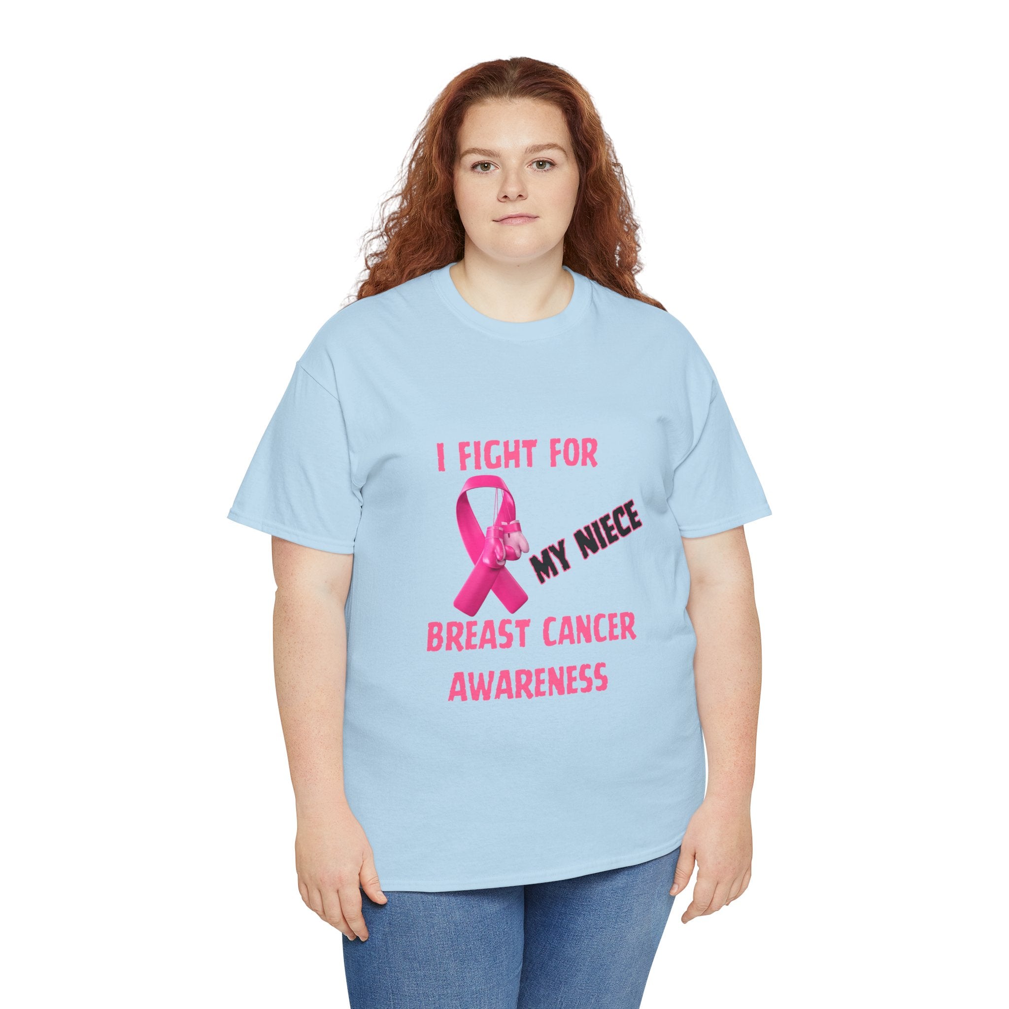 I Fight for My Niece Pink Ribbon T-Shirt
