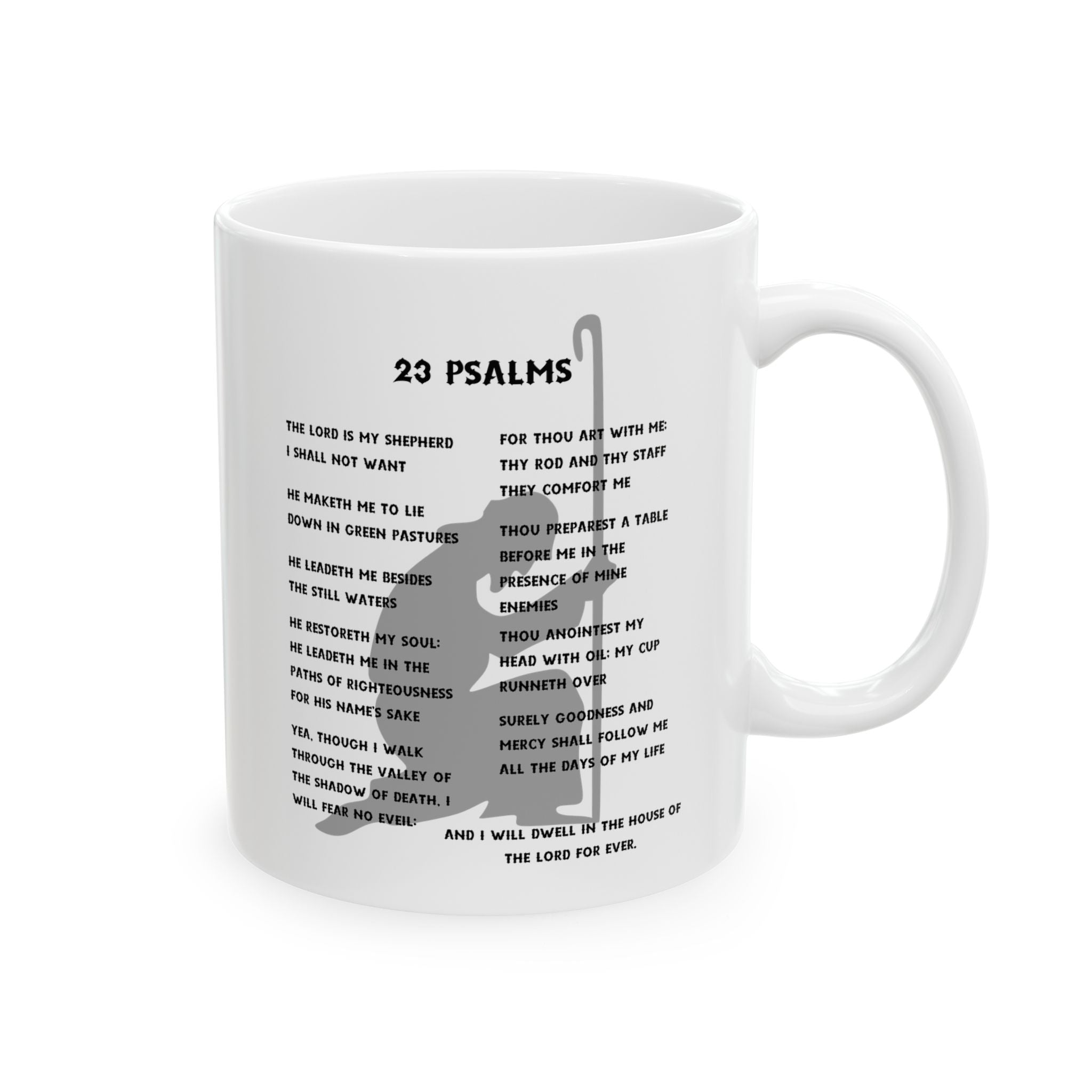 23 Psalms White Coffee Mug (11oz/15oz)