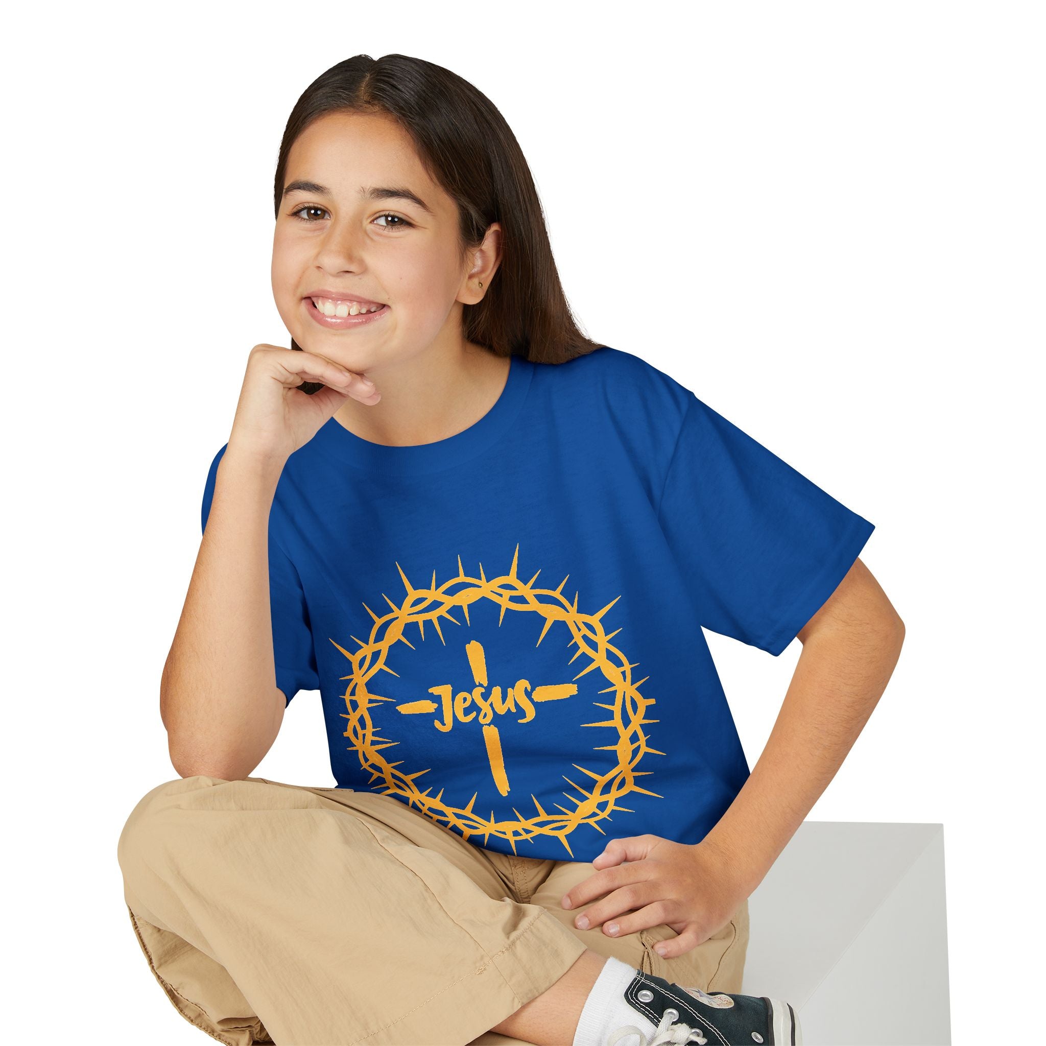 Jesus Crown of Thorns Youth T-shirt