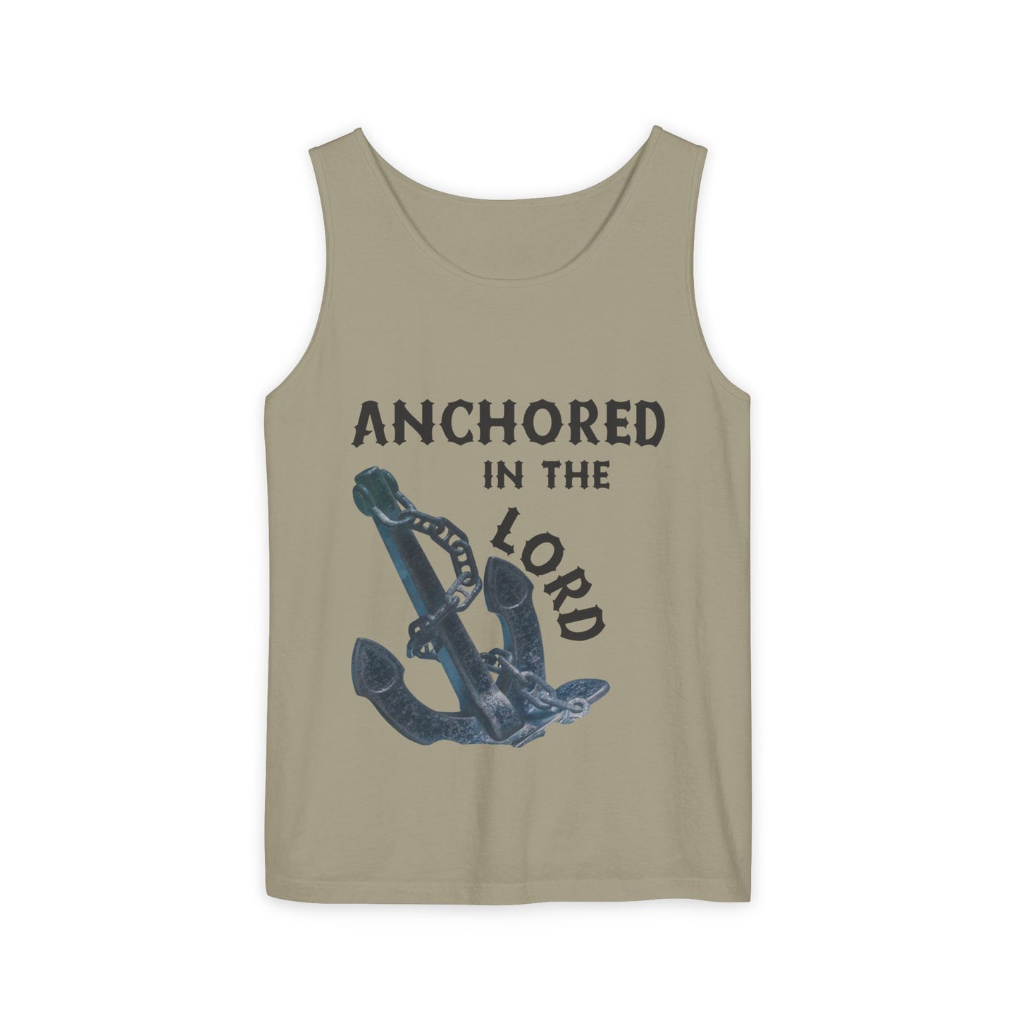 Anchored in the Lord Tank Top - Black