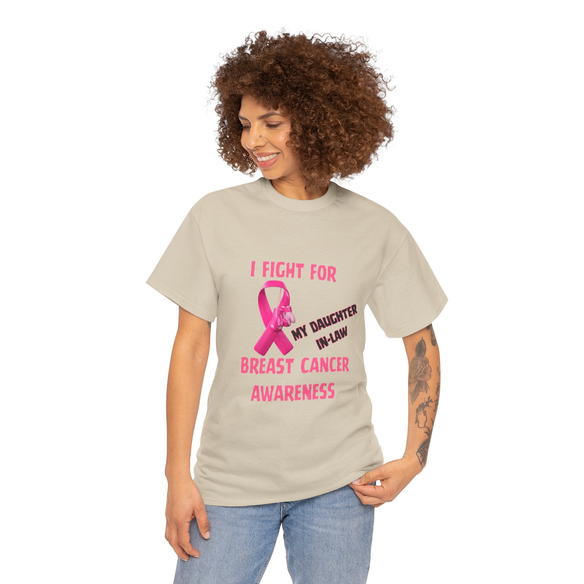 I Fight For My Daughter In-Law Pink Ribbon Tee