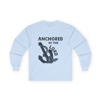 Anchored in the Lord Long Sleeve Tee - Black