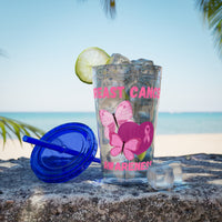Breast Cancer Awareness 16oz Tumbler with Straw - Butterfly, Heart