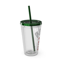 Faith "Forget About Impossible, Trust Him" 16oz Tumbler with Straw