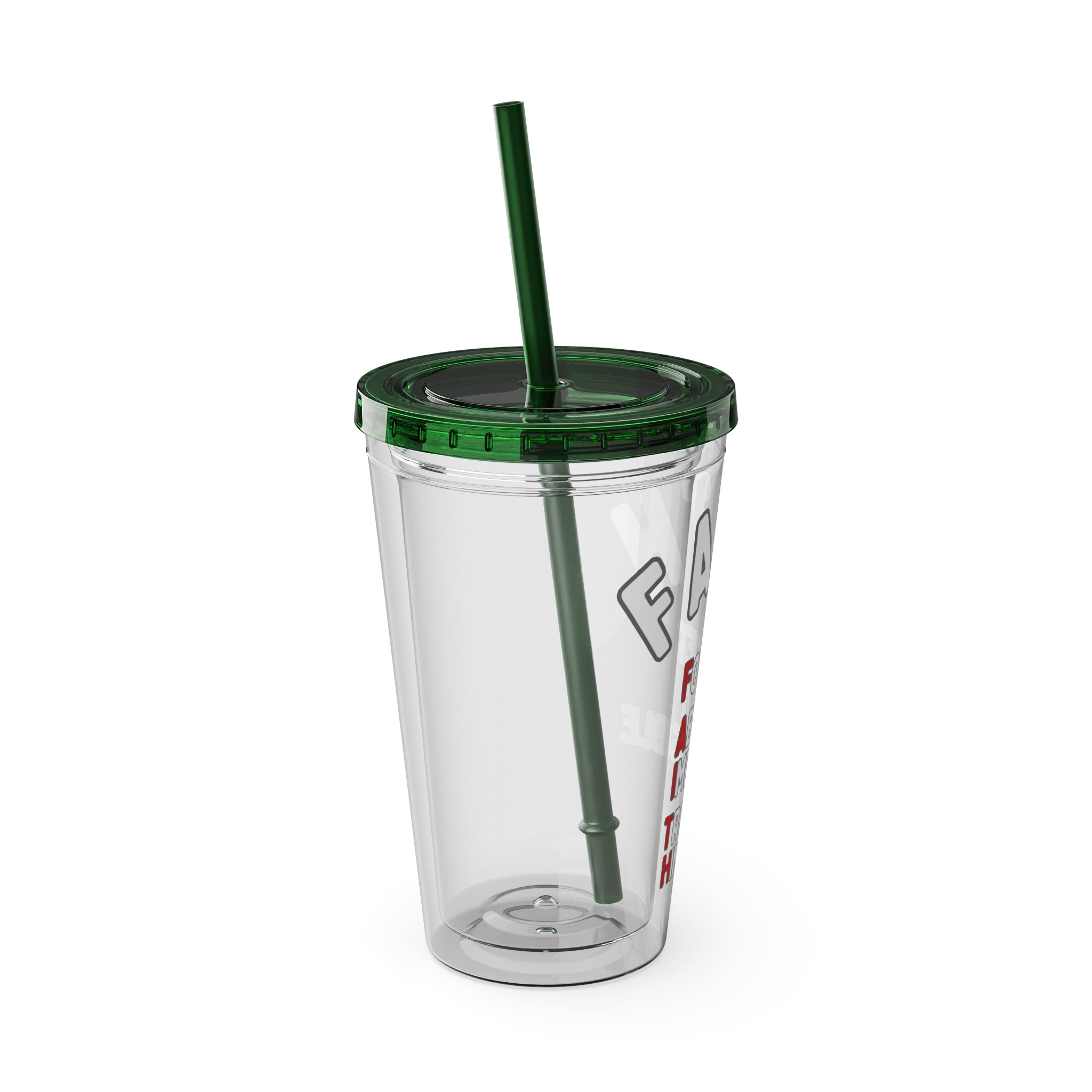 Faith "Forget About Impossible, Trust Him" 16oz Tumbler with Straw