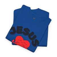Jesus Loves Me Heart Tee – Cute Christian Faith Graphic T-Shirt
