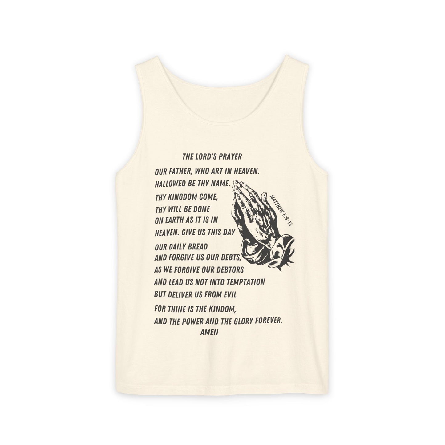 The Lord's Prayer Tank Top - Black