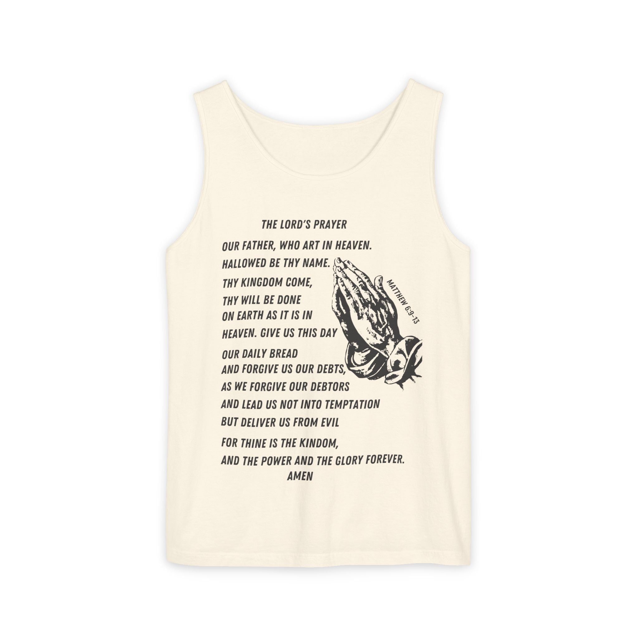 The Lord's Prayer Tank Top - Black