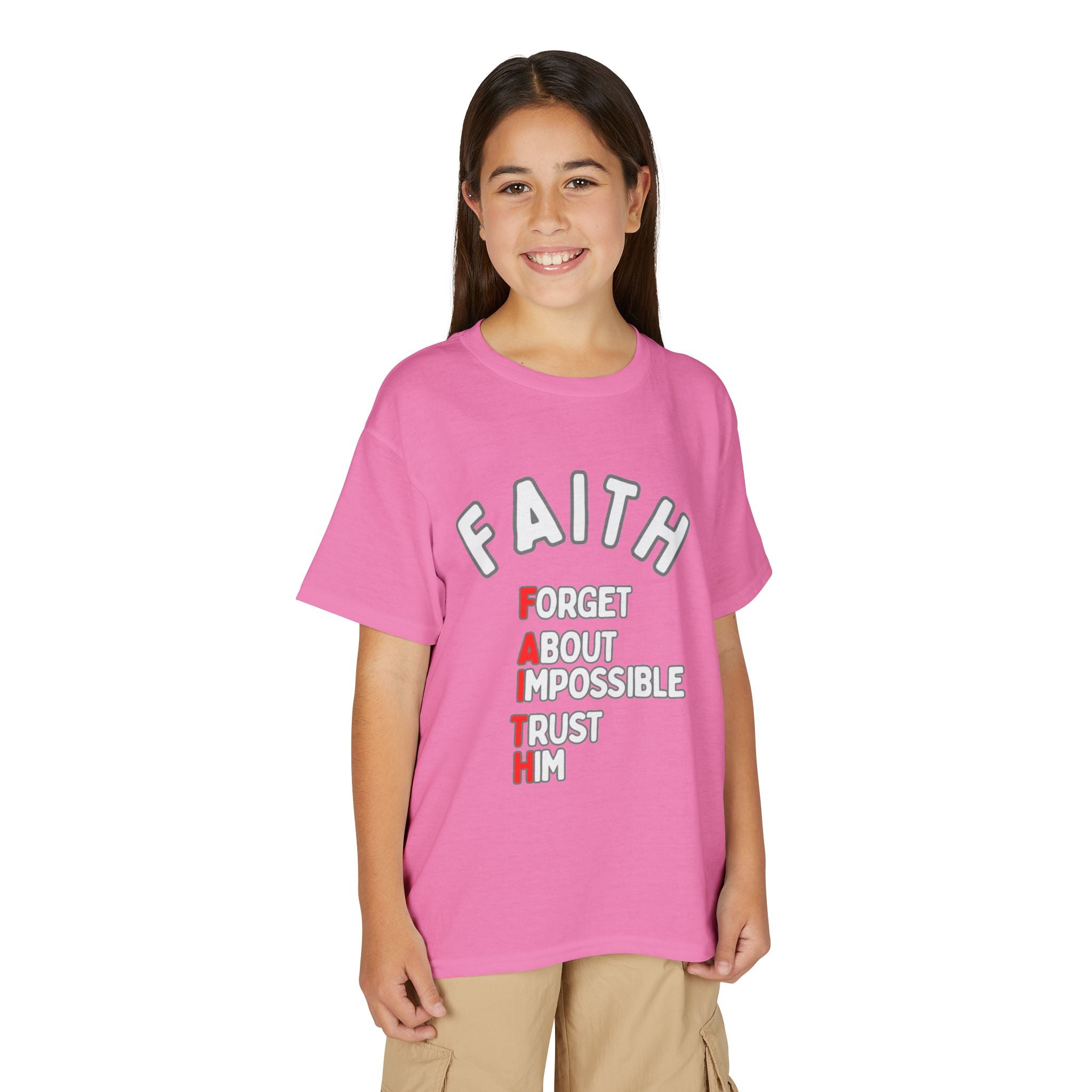 Forget About Impossible, Trust Him Youth Christian Tee