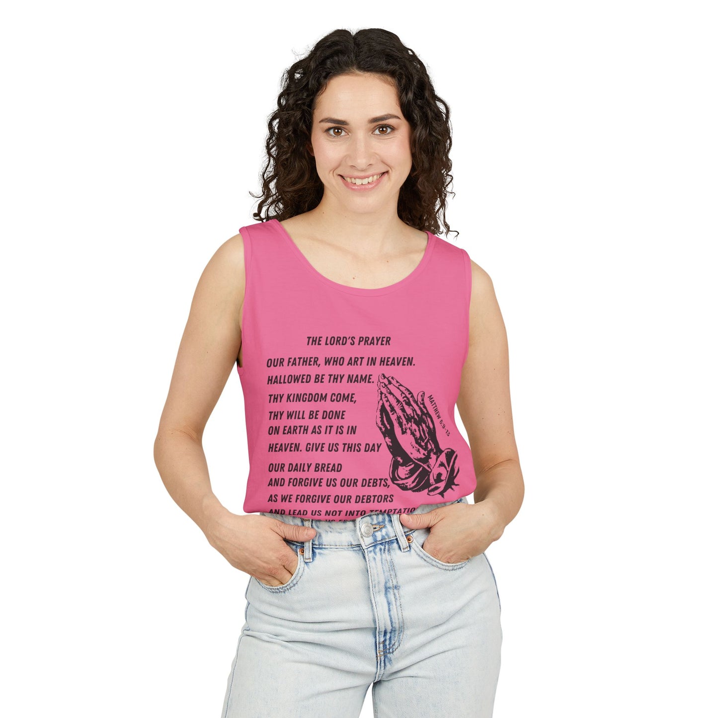 The Lord's Prayer Tank Top - Black