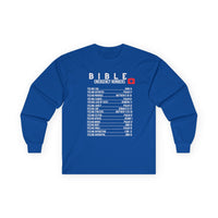 Bible Emergency Numbers Long Sleeve Tee - White