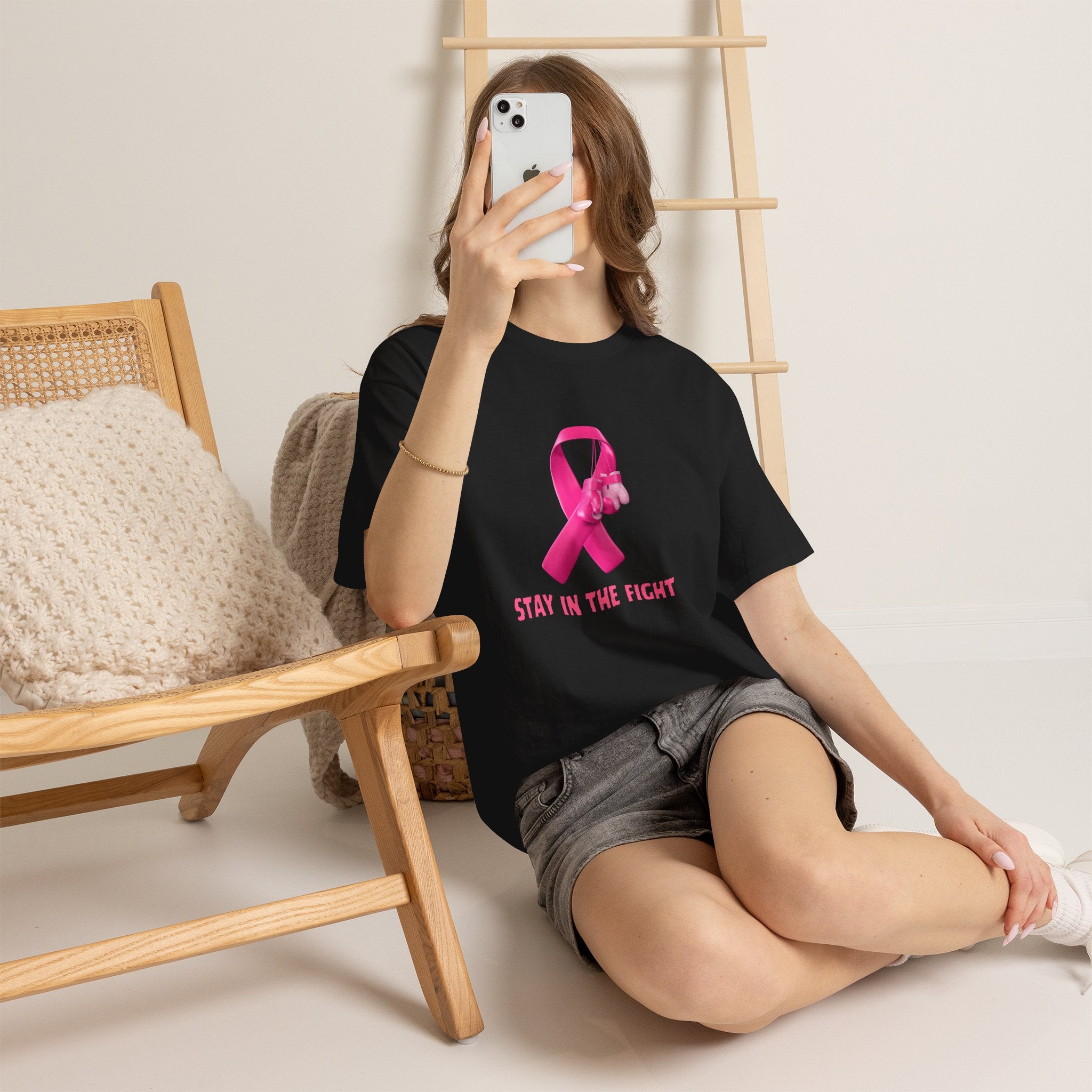 Stay in the Fight Pink Ribbon T-Shirt