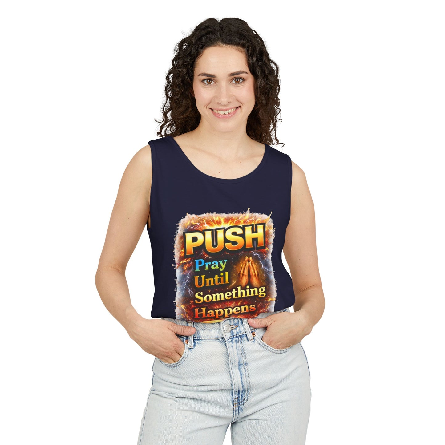 Push: Pray Until Something Happens Tank - Bible
