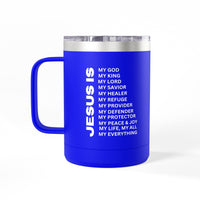 Christian Jesus Is 15oz Tumbler - White