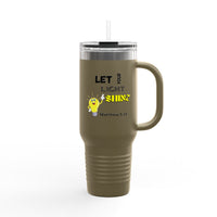 Let Your Light Shine 40oz Insulated Travel Mug — Matthew 5:16