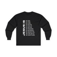 Christian JESUS IS Long Sleeve - White