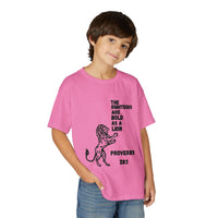 The Righteous Are Bold as a Lion Youth T-shirt