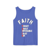 Faith Tank Top — "Forget About Impossible, Trust Him"