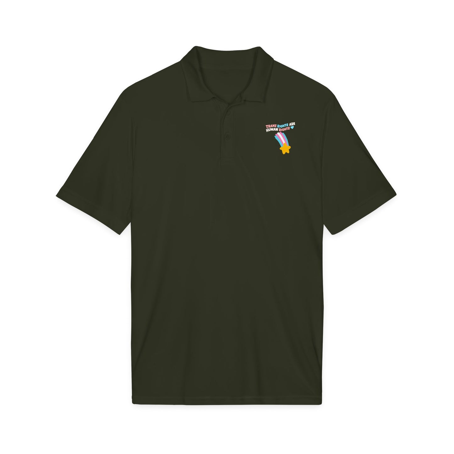 Trans Rights Shooting Star Polo