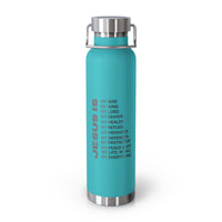 Christian JESUS IS 22oz Insulated Water Bottle - Black