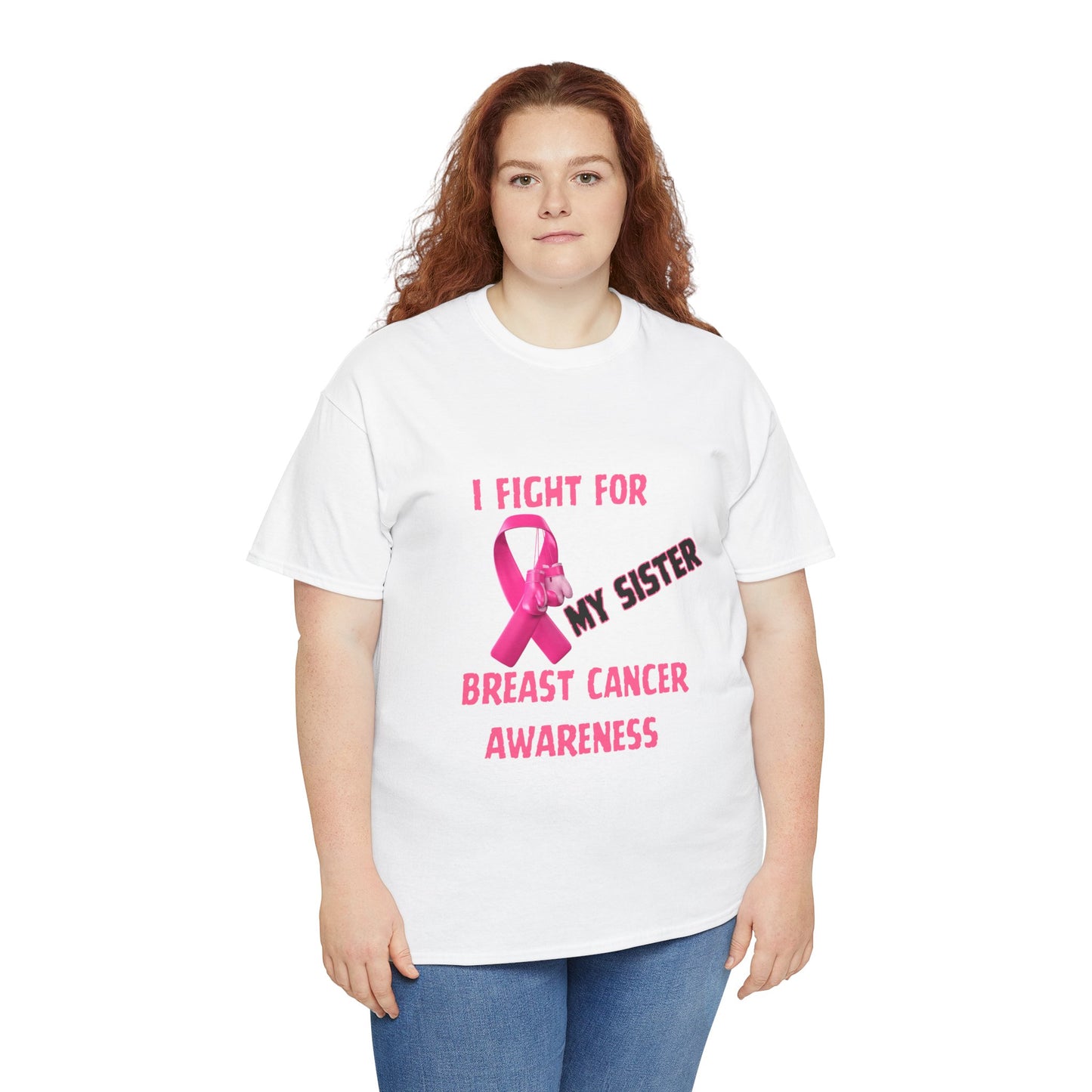I Fight for My Sister Pink Ribbon Tee