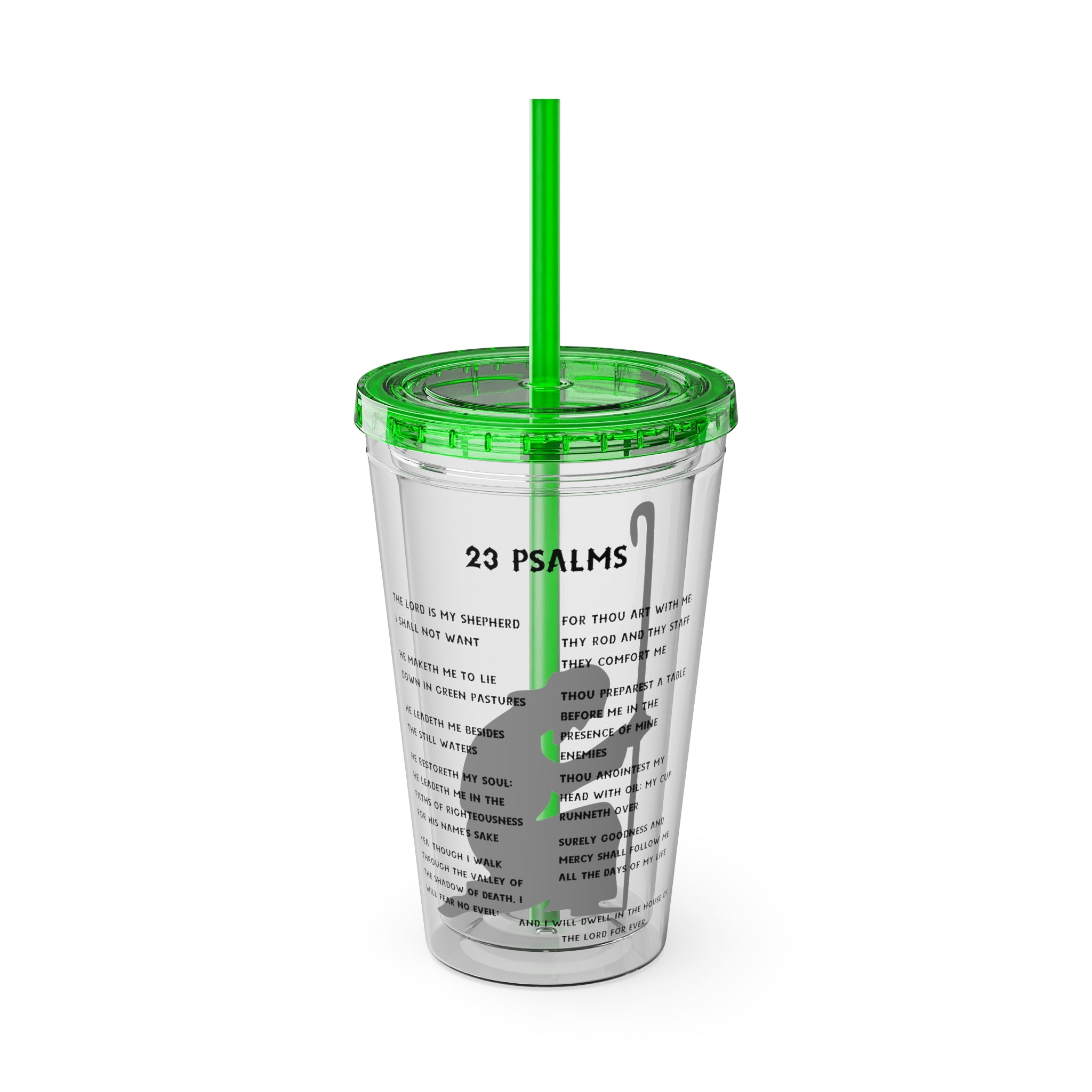 23 Psalms 16oz Tumbler with Straw