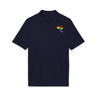 Rainbow Heart Love Wins Polo