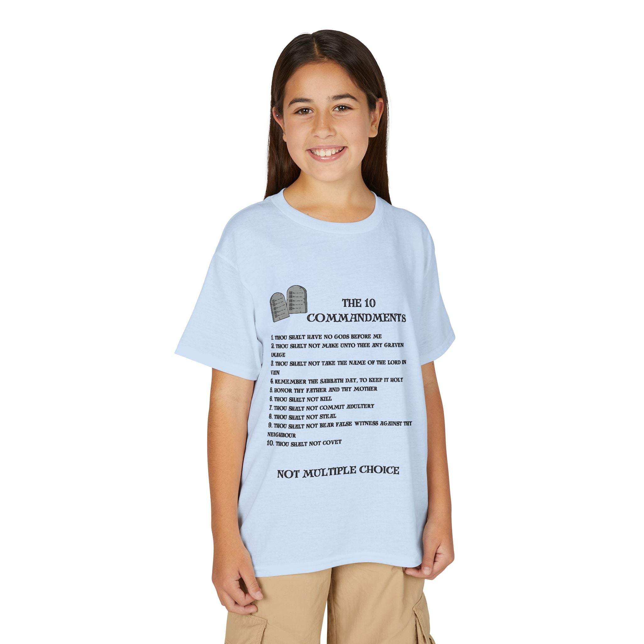 10 Commandments Youth T-shirt - Black