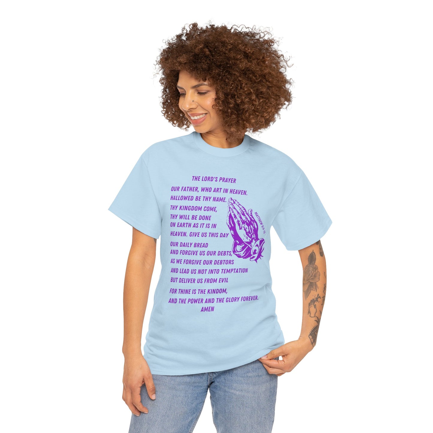 The Lord’s Prayer T-Shirt - Purple