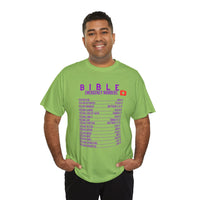 Bible Emergency Numbers Tee - Purple