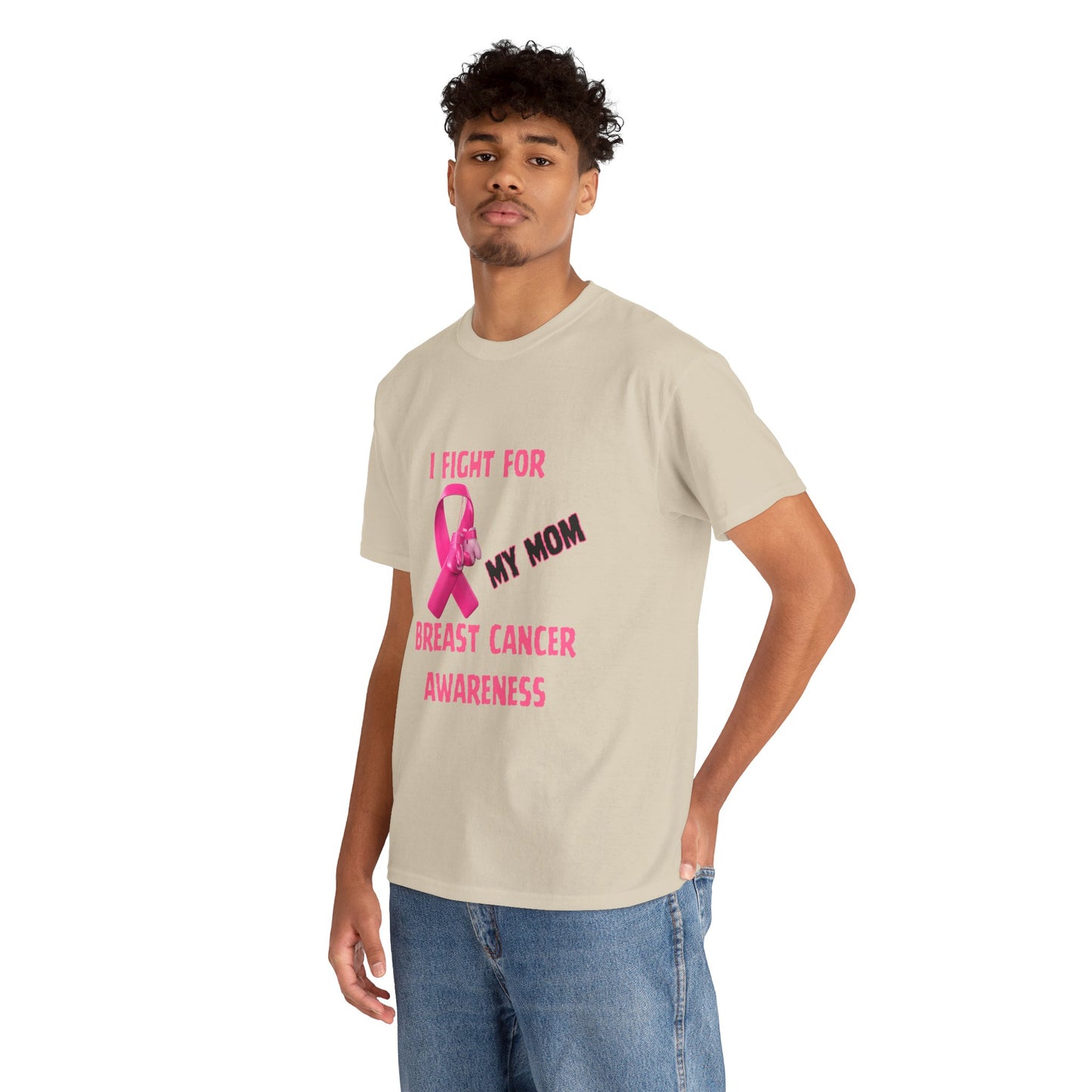 I Fight for My Mom Pink Ribbon Shirt