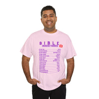 Bible Emergency Numbers Tee - Purple
