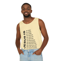 Christian JESUS IS Tank - Black