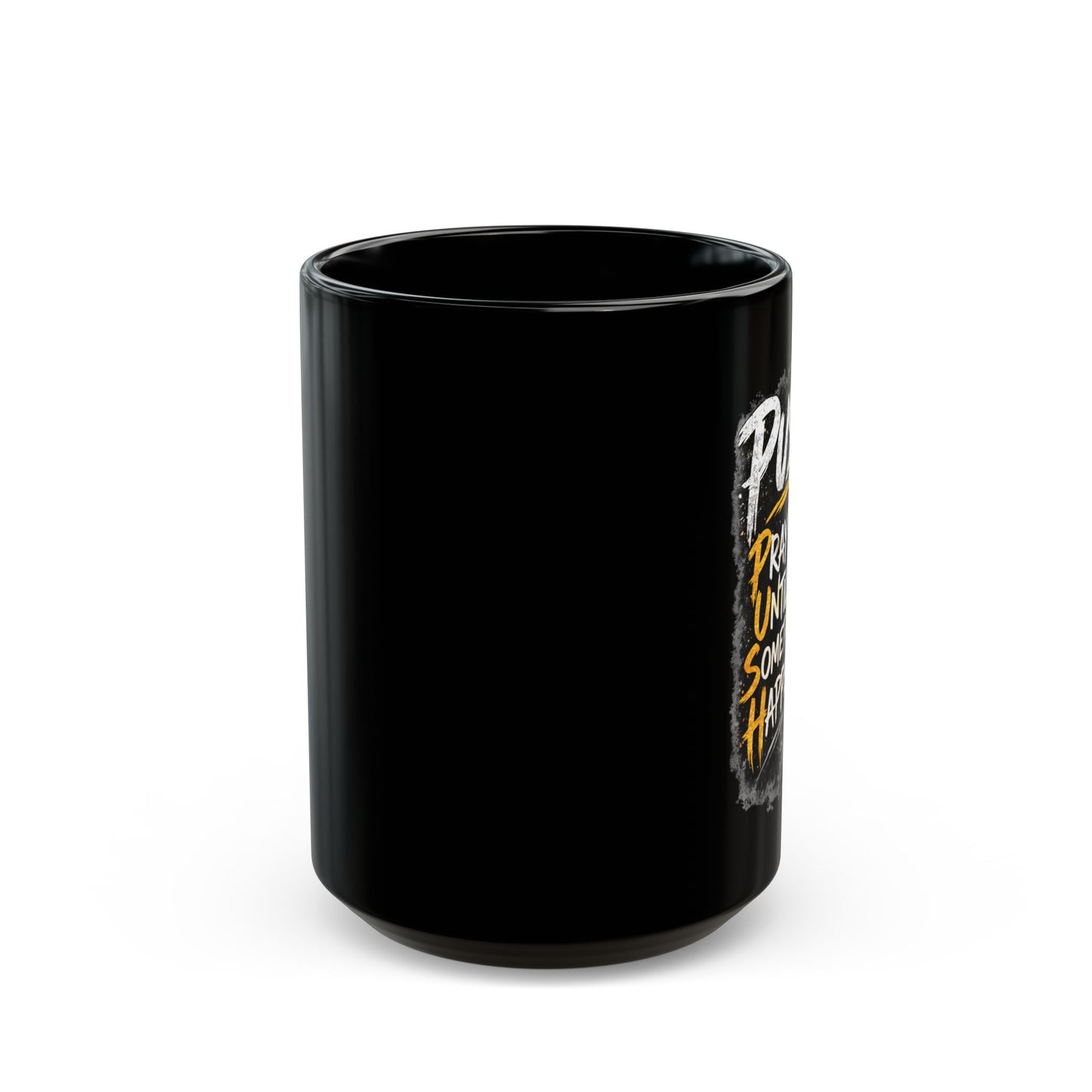 Push Black Coffee Mug — (11oz & 15oz)
