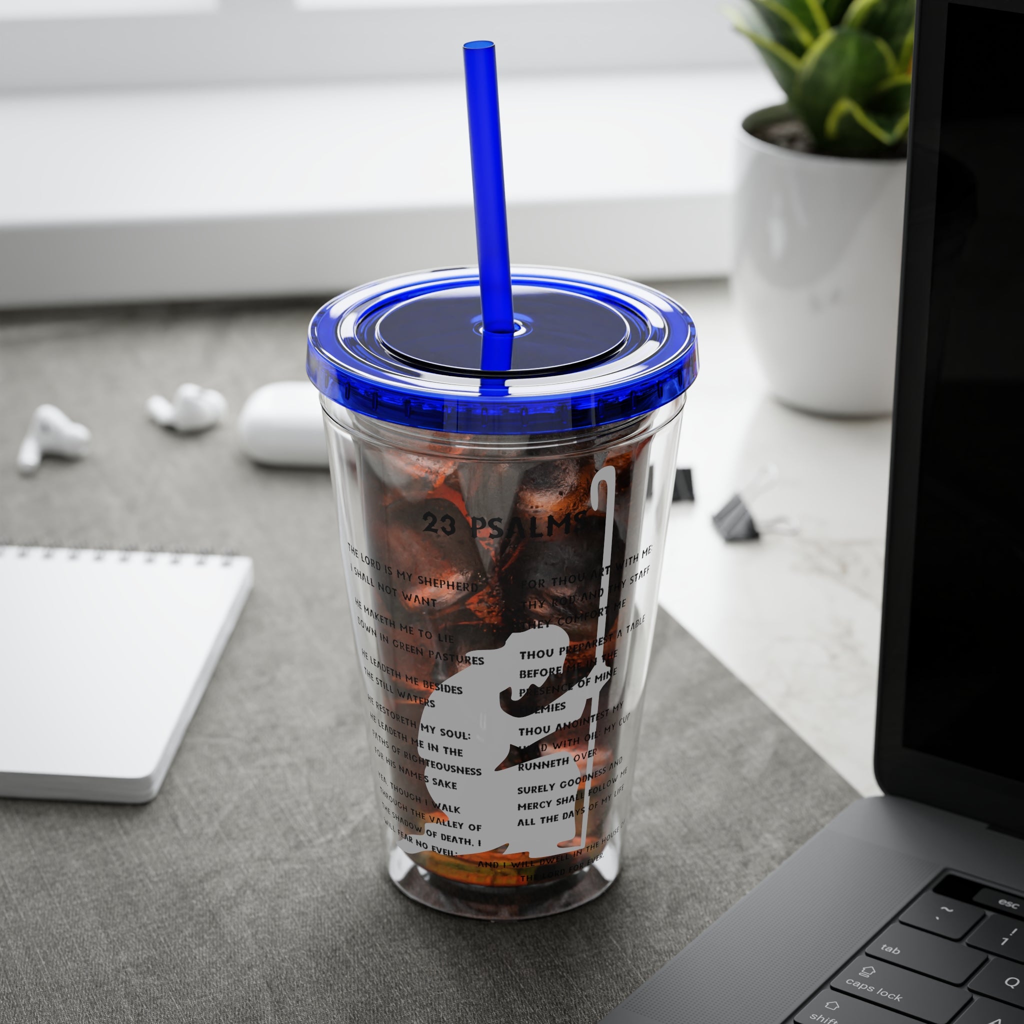 23 Psalms 16oz Tumbler with Straw