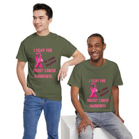 I Fight for My Granddaughter Pink Ribbon Tee