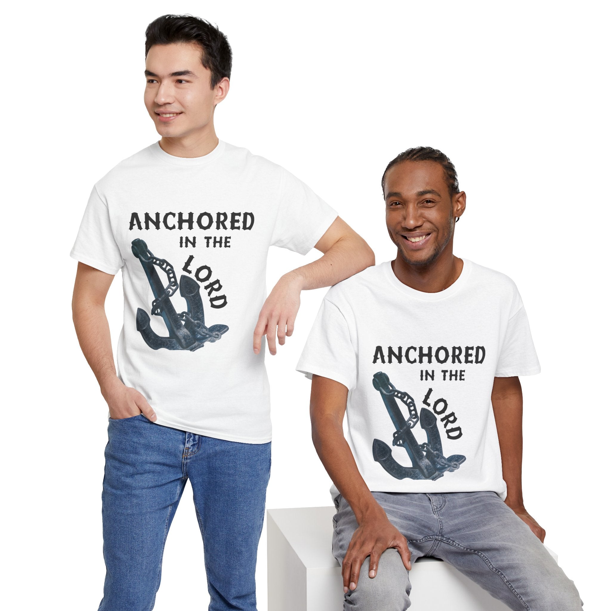 Anchored in the Lord T-Shirt - Black
