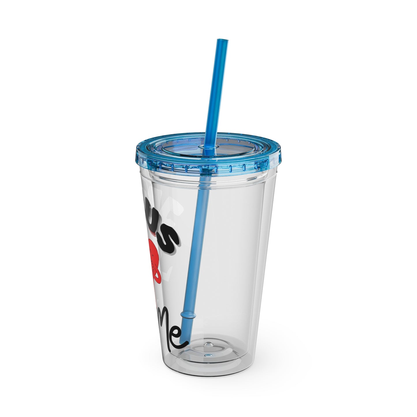 Jesus Loves Me 16oz Tumbler with Straw