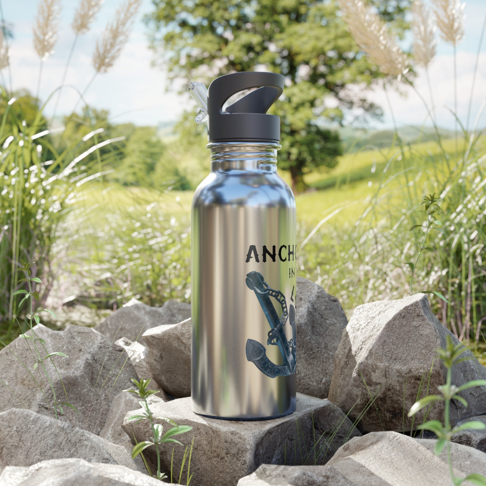 Anchor in the Lord Stainless Steel 20oz Water Bottle