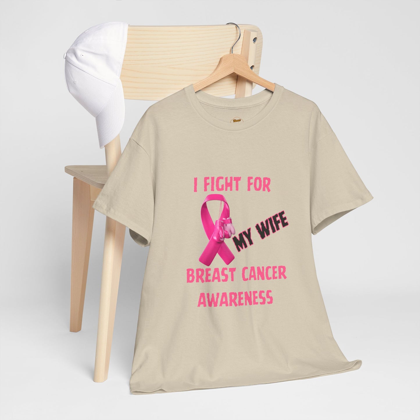 I Fight for My Wife Pink Ribbon T-Shirt