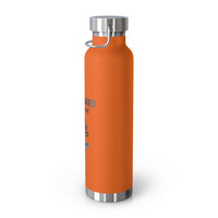 "Anchored in the Lord" 22oz Insulated Water Bottle — Black