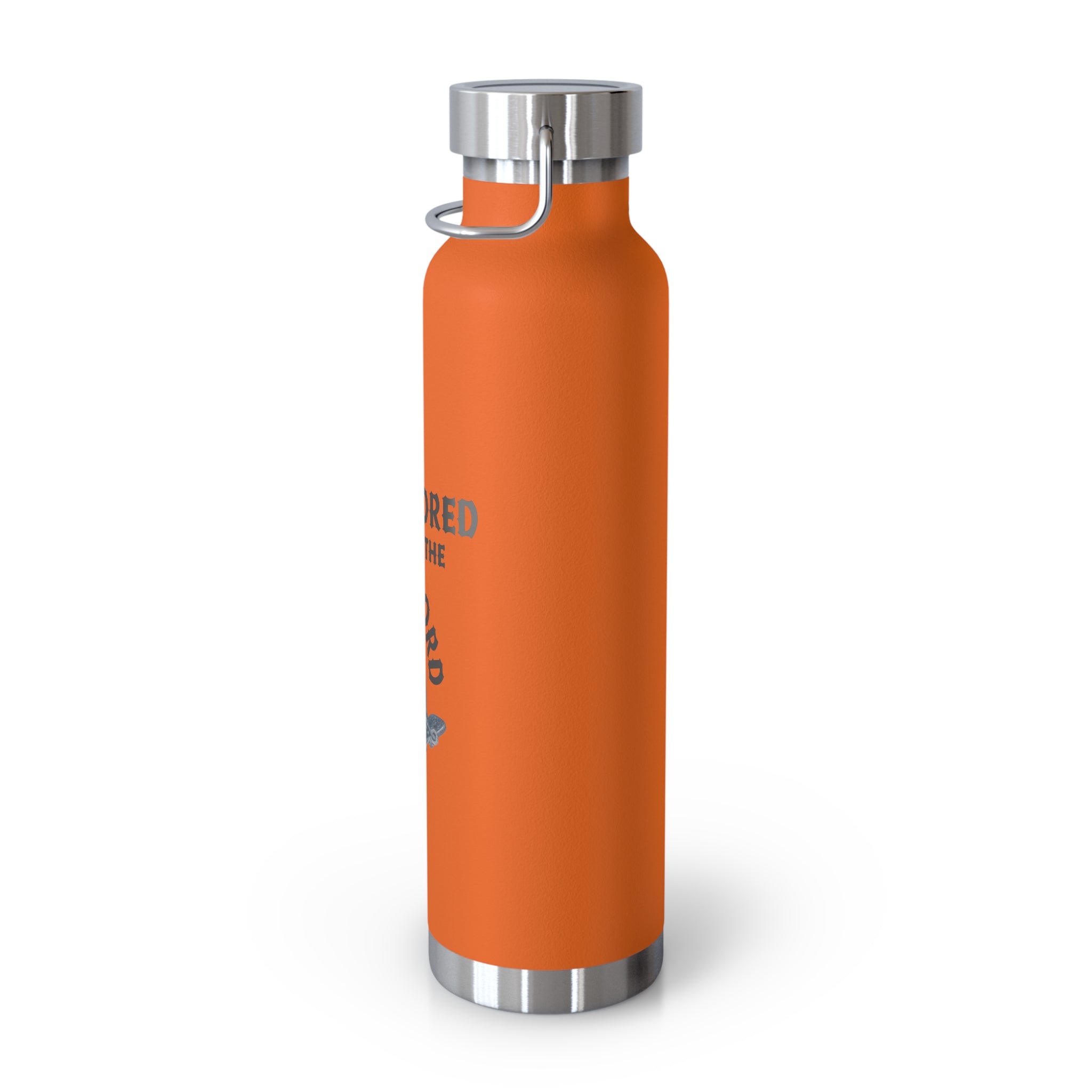 "Anchored in the Lord" 22oz Insulated Water Bottle — Black